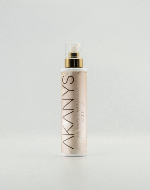 Loțiune de corp cu sclipici Vanilie Akanys